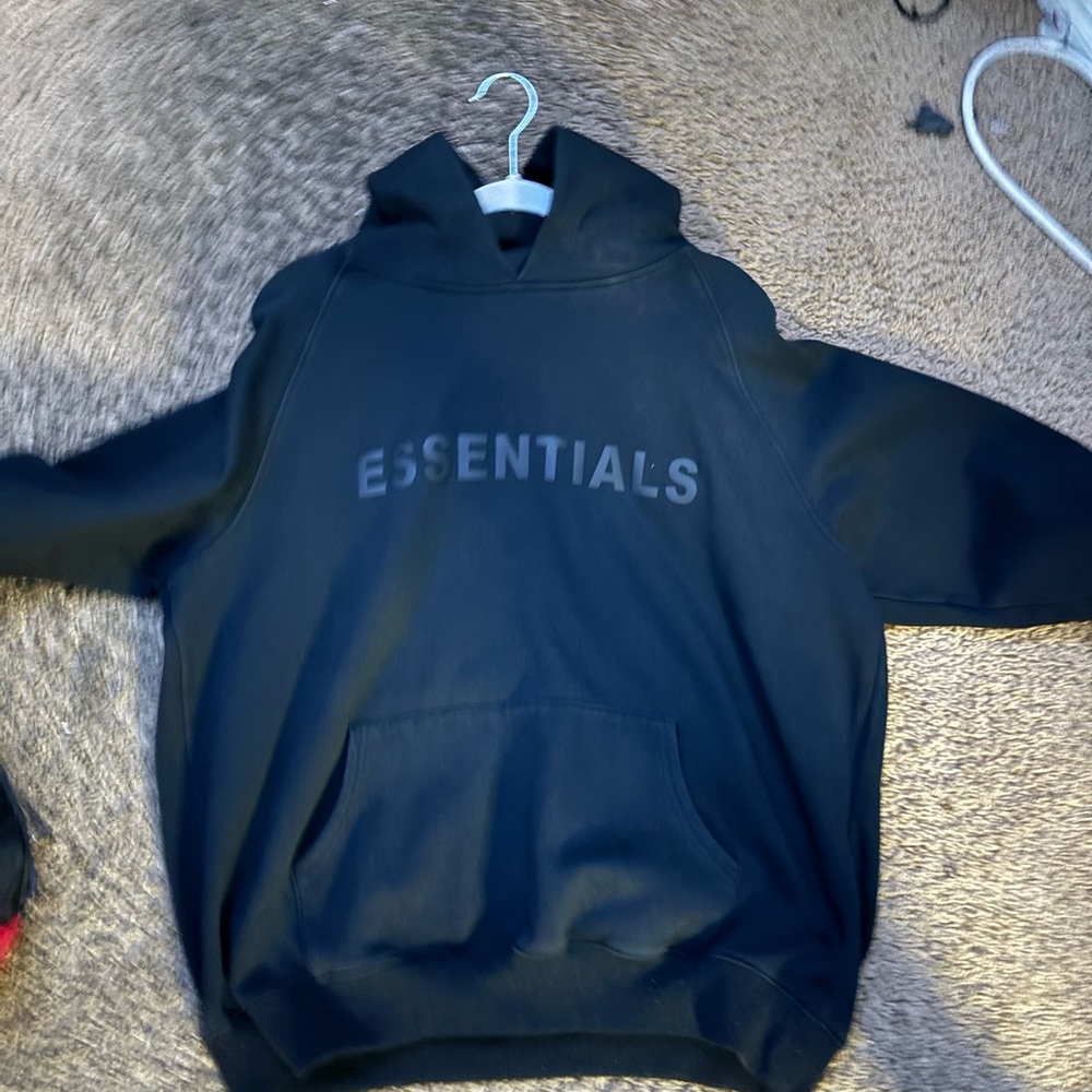 Black Essentials Hoodie